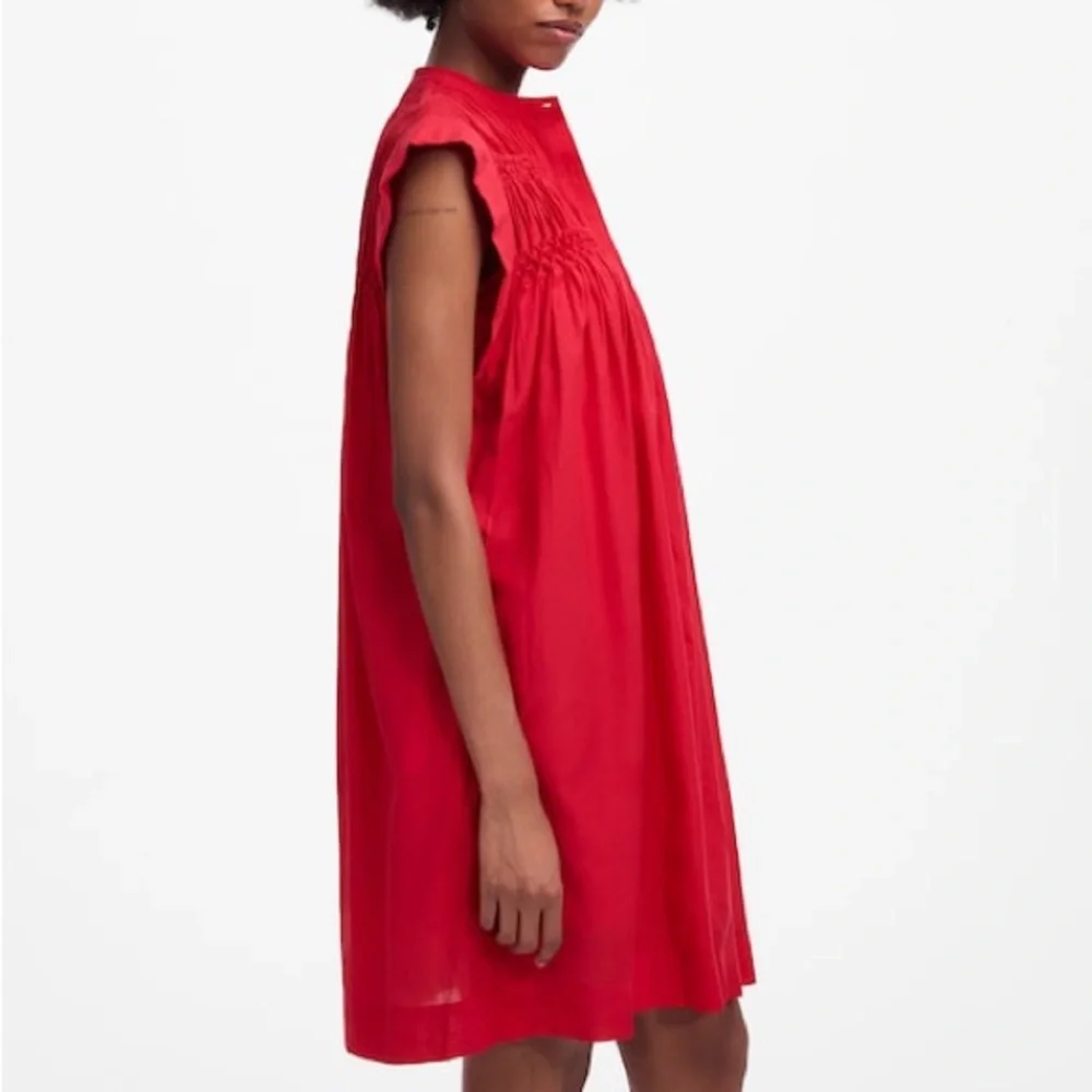 MADEWELL Embroidered Pleated Mini Dress Watermelon - Picture 2 of 10